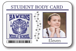 Stranger Things Student Body ID Card Eleven HALLOWEEN Costume Accessory